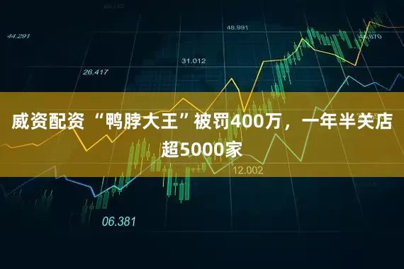 威资配资 “鸭脖大王”被罚400万，一年半关店超5000家