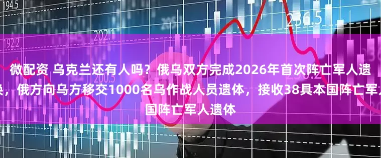 微配资 乌克兰还有人吗？俄乌双方完成2026年首次阵亡军人遗体交换，俄方向乌方移交1000名乌作战人员遗体，接收38具本国阵亡军人遗体